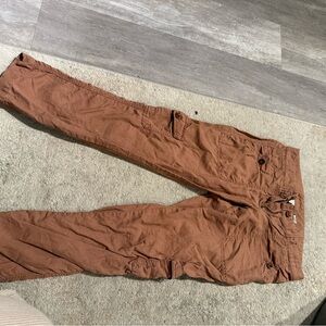 J. Crew Women's Brown Ankle Cargo Pants